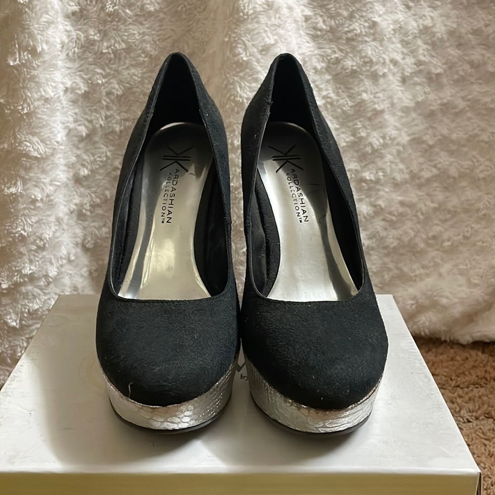 High heel shoes. Wedges. Size 6.5